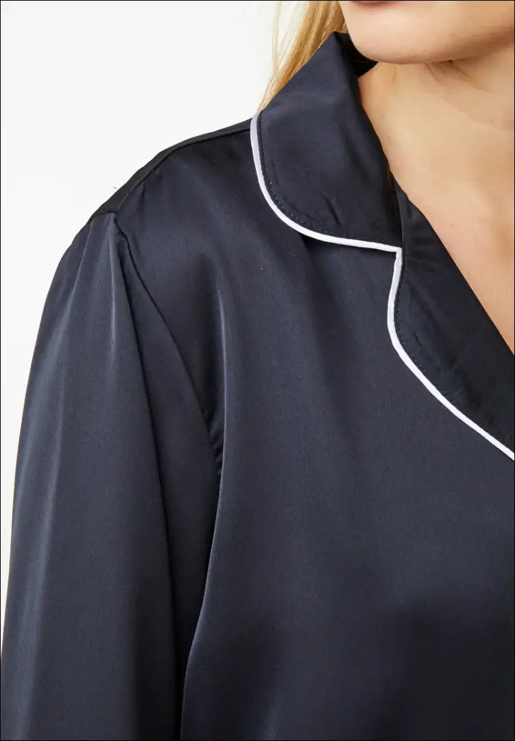 Pižamos marškiniai “CCDK’ DI7589 - __label:Pristatymas 1-2 d.d., color-melyna, material-viskoze, pizamos, tekstile Iki