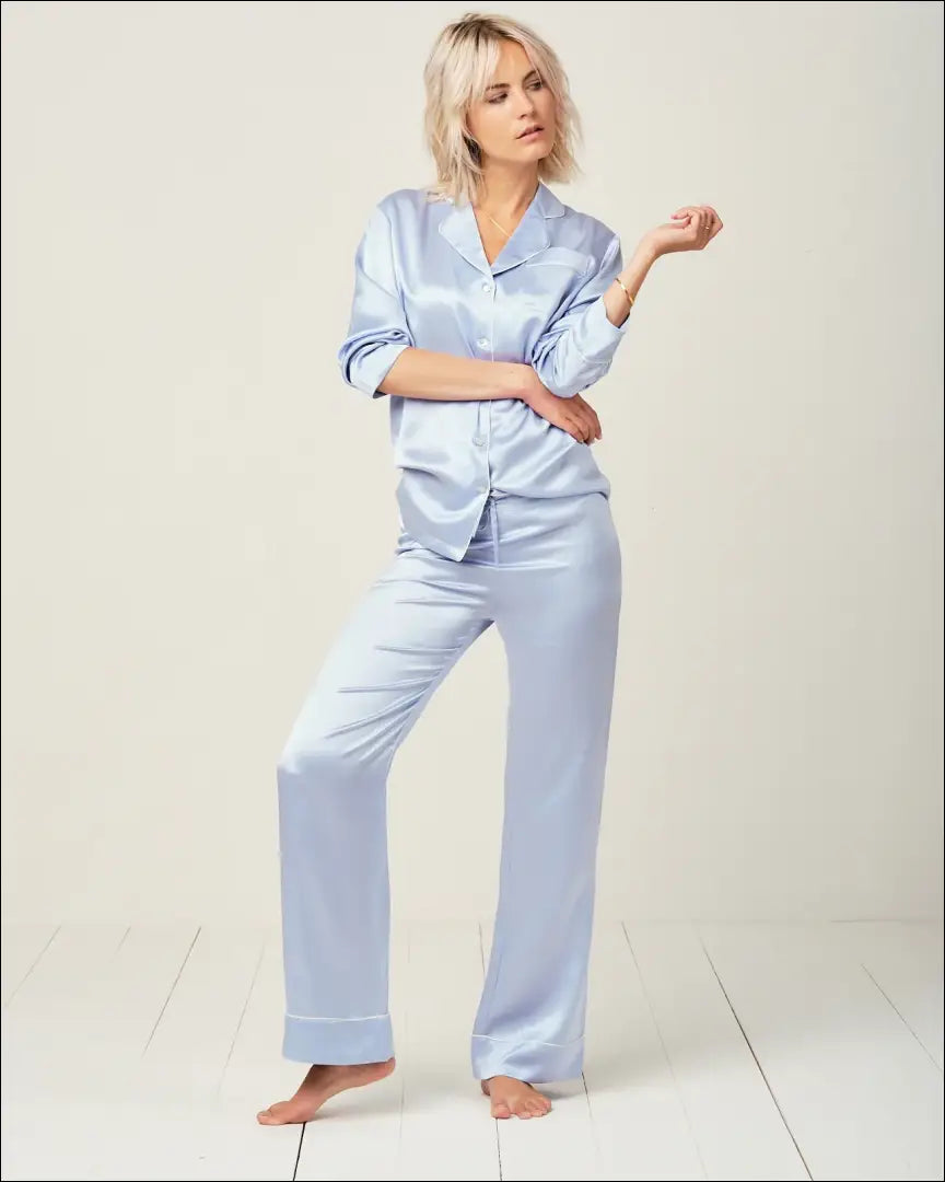 Pižamos marškiniai “Radice” DI7610 - €79 Save 65% 50-100, __label:Pristatymas 1-2 d.d., color-melyna, material-satinas,