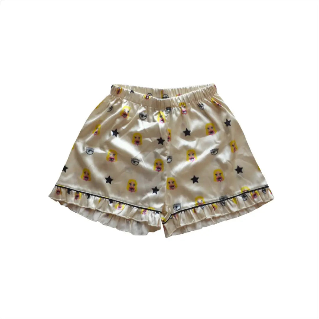 Pižamos šortai ’Chiara Ferragni’ DI7588 - €28 Save 65% 25-50, __label:Pristatymas 1-2 d.d., color-kremas, color-marga,