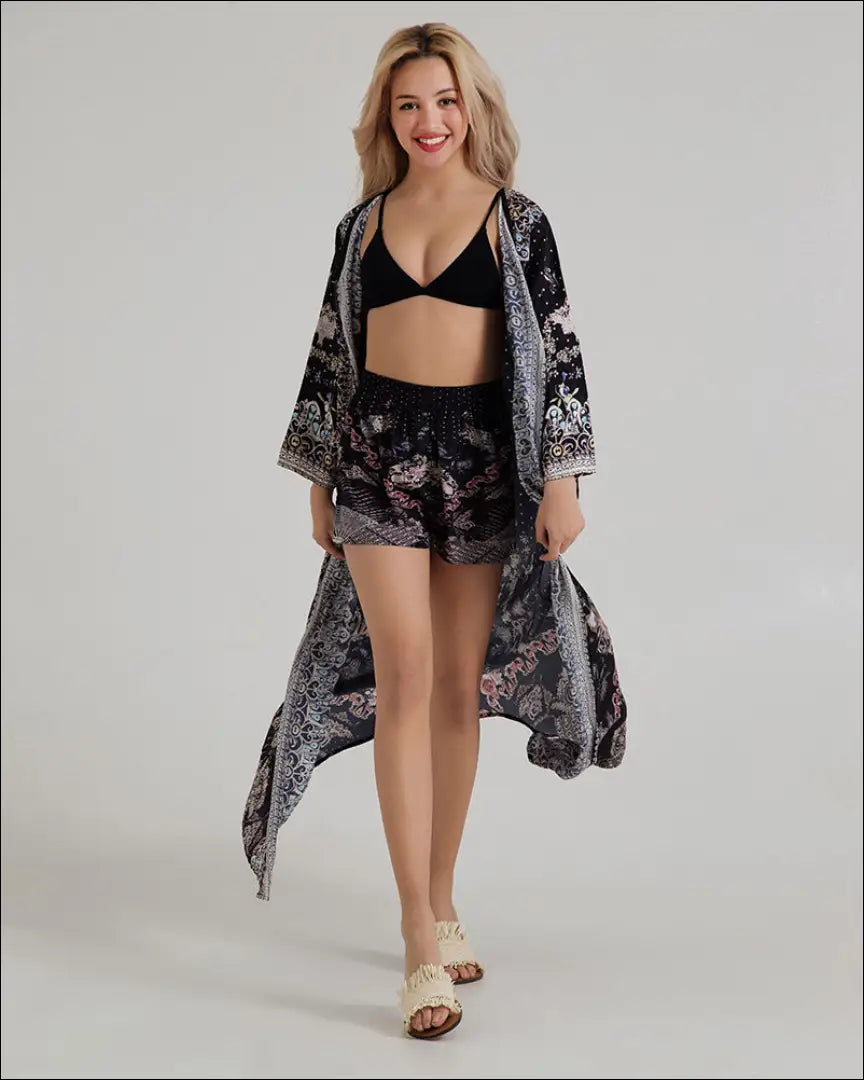 Pižamos šortai ’Inart’ DI7675 - €25 Save 65% 25-50, __label:Pristatymas 1-2 d.d., color-juoda, color-marga,