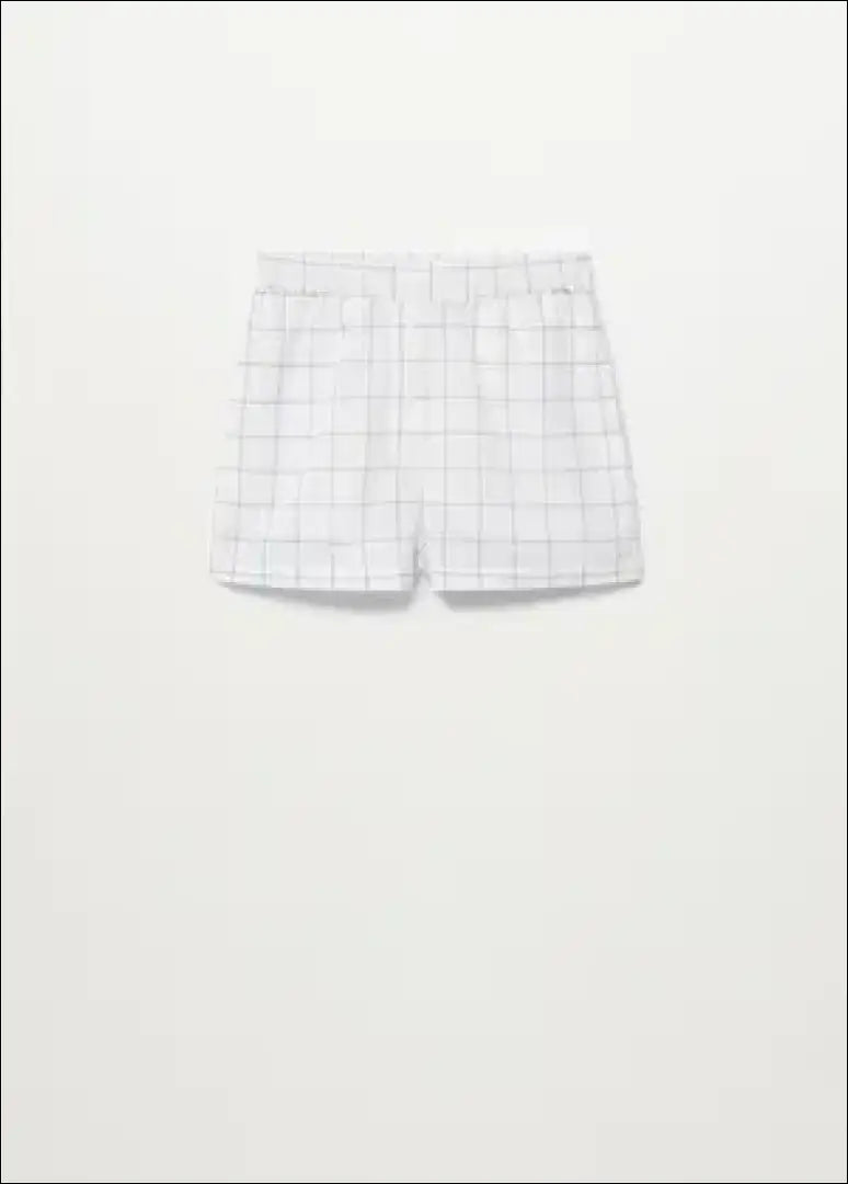 Pižamos šortai ’Mango’ DI7587 - €7 Save 65% __label:Pristatymas 1-2 d.d., color-balta, material-medvilne, pizamos,