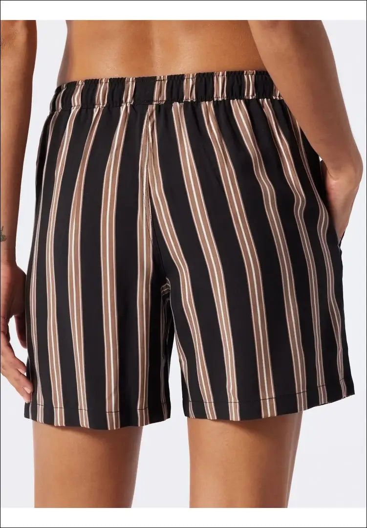 Pižamos šortai ’Schiesser’ DI7611 - __label:Pristatymas 1-2 d.d., color-juoda, color-ruda, material-viskoze, pizamos