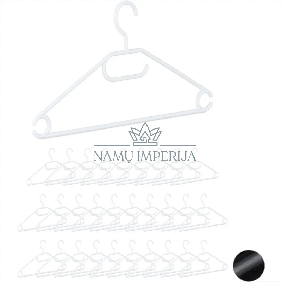 Plastikinės drabužių pakabos 30 vnt DA0094 - €14 Save 50% __label:Pristatymas 1-2 d.d., pakabos, under-25 Iki €25