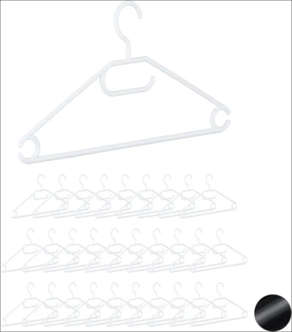 Plastikinės drabužių pakabos 30 vnt DA0094 - €14 Save 50% __label:Pristatymas 1-2 d.d., pakabos, under-25 Iki €25