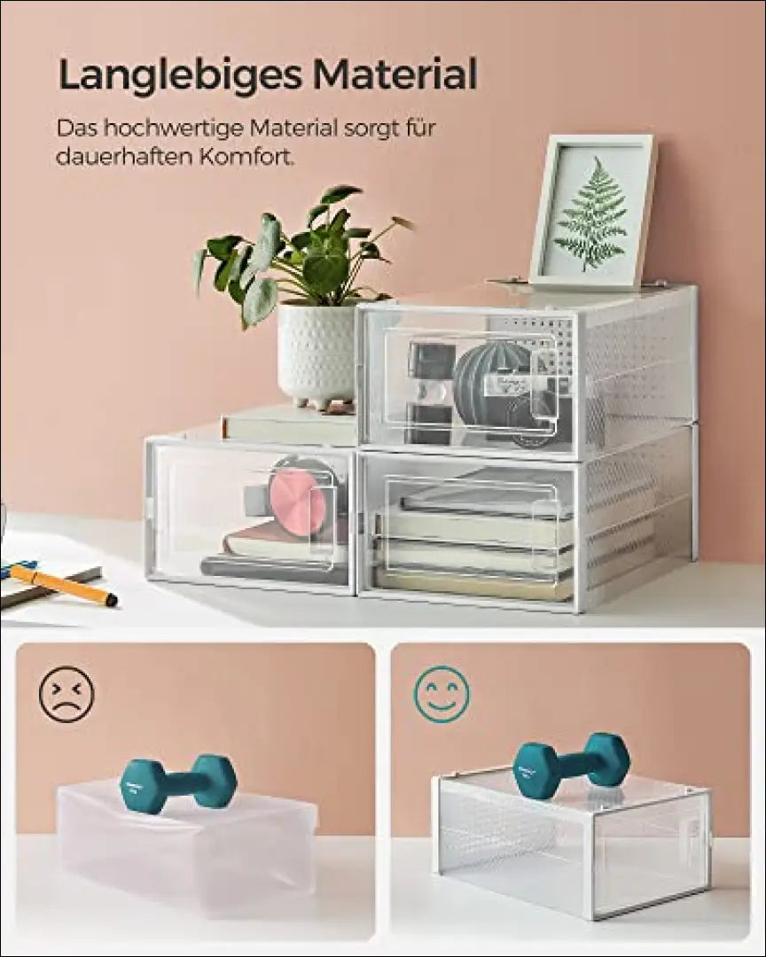 Plastikinių batų dėžučių komplektas/spintelė 18 vnt SM858 - €97 Save 40% 50-100, __label:Pristatymas 5-14 d.d.,