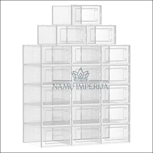 Plastikinių batų dėžučių komplektas/spintelė 18 vnt SM858 - €97 Save 40% 50-100, __label:Pristatymas 5-14 d.d.,