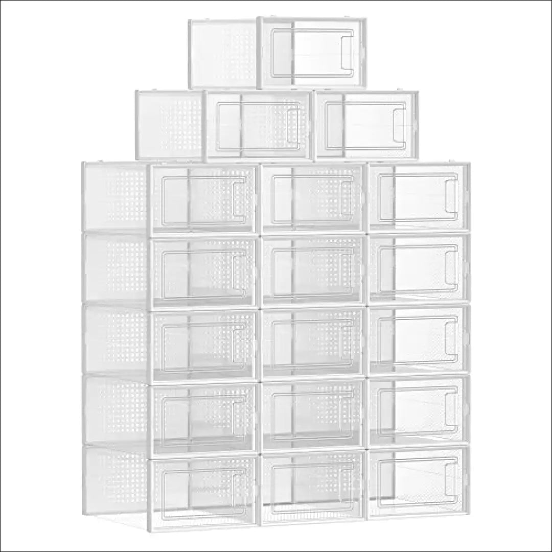 Plastikinių batų dėžučių komplektas/spintelė 18 vnt SM858 - €97 Save 40% 50-100, __label:Pristatymas 5-14 d.d.,