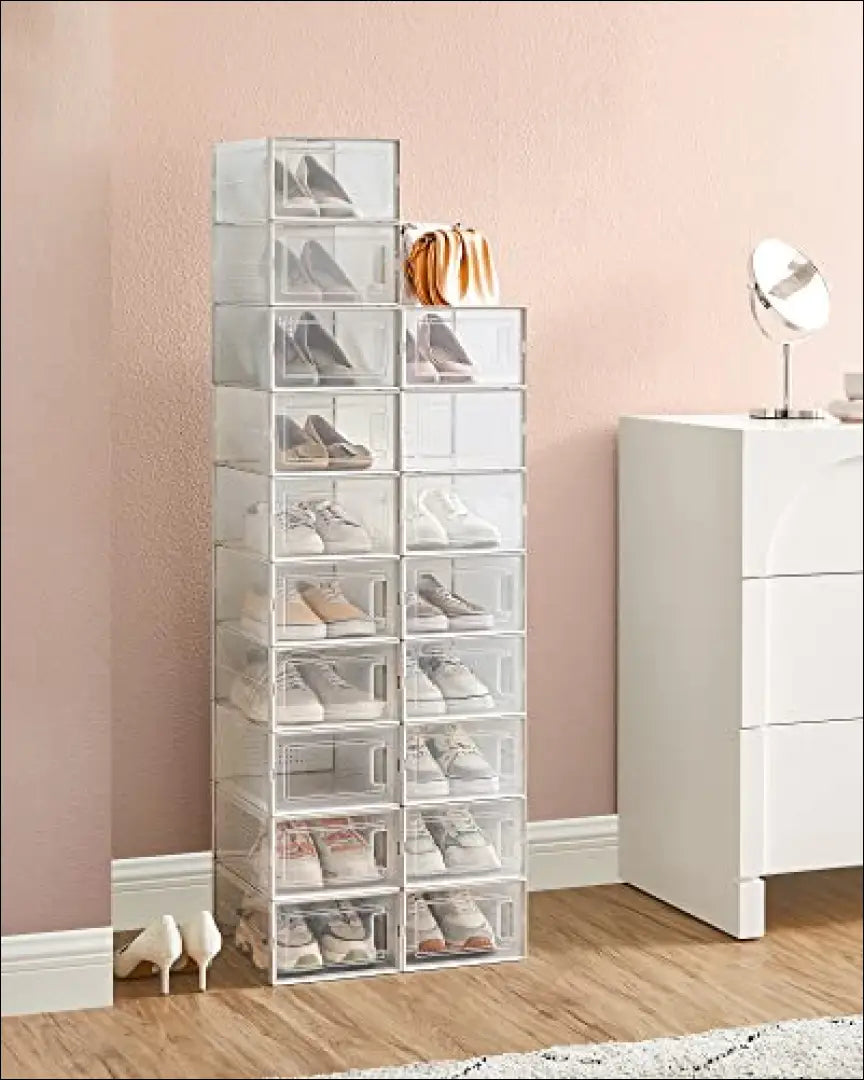 Plastikinių batų dėžučių komplektas/spintelė 18 vnt SM858 - €97 Save 40% 50-100, __label:Pristatymas 5-14 d.d.,