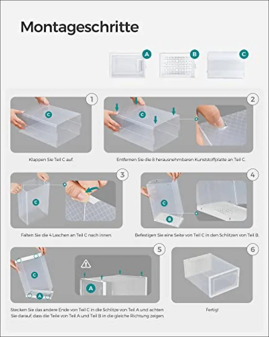 Plastikinių batų dėžučių komplektas/spintelė 18 vnt SM858 - €97 Save 40% 50-100, __label:Pristatymas 5-14 d.d.,