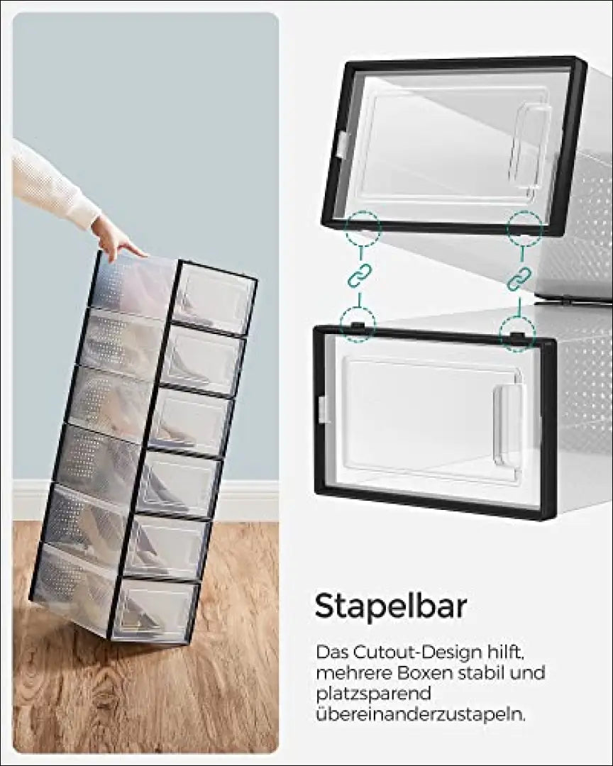 Plastikinių batų dėžučių komplektas/spintelė 18vnt SM859 - €98 Save 40% 50-100, __label:Pristatymas 5-14 d.d.,