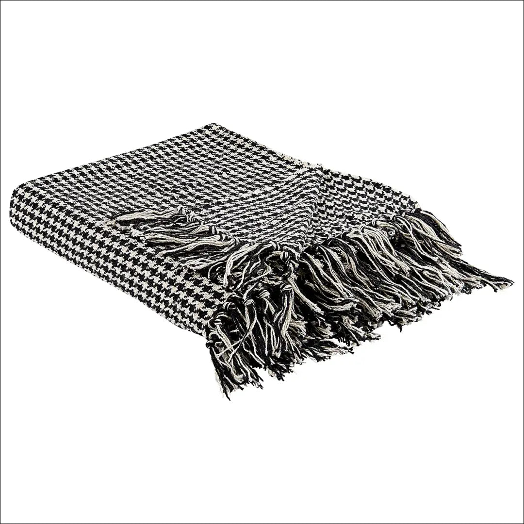 Pledas (125x150cm) DI10288 - €14 Save 70% __label:Pristatymas 1-2 d.d., color-balta, color-juoda, material-medvilne,
