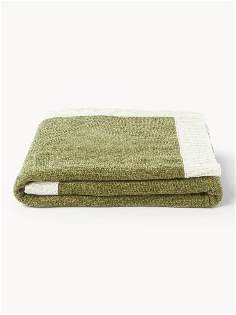 Pledas (130x170cm) DI5470 - €30 Save 70% 25-50, __label:Pristatymas 1-2 d.d., color-kremas, color-zalia,