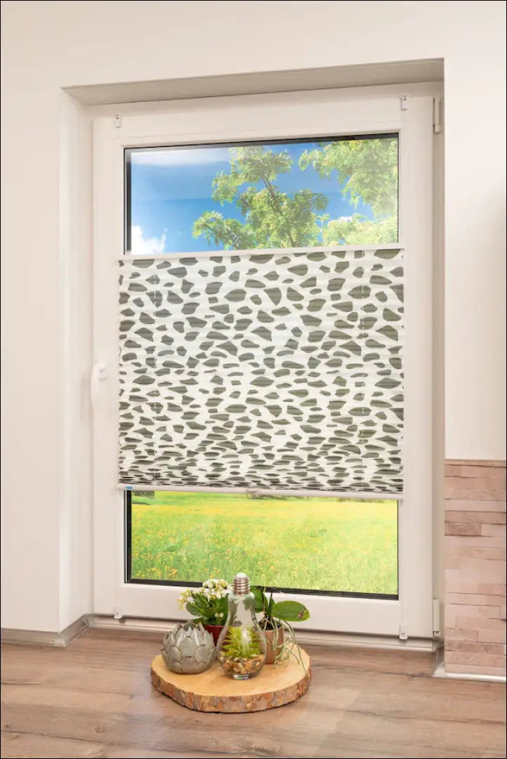 Plisuota žaliuzė DI10370 - €24 Save 50% __label:Pristatymas 1-2 d.d., color-balta, color-pilka, material-poliesteris,