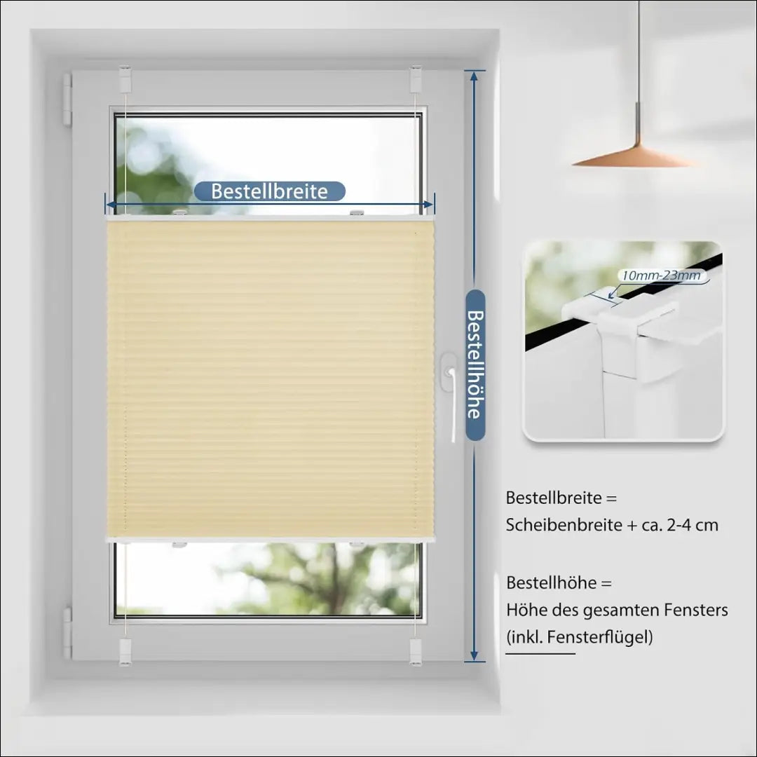 Plisuota žaliuzė DI11963 - €12 Save 50% __label:Pristatymas 1-2 d.d., color-smelio, material-poliesteris, tekstile,