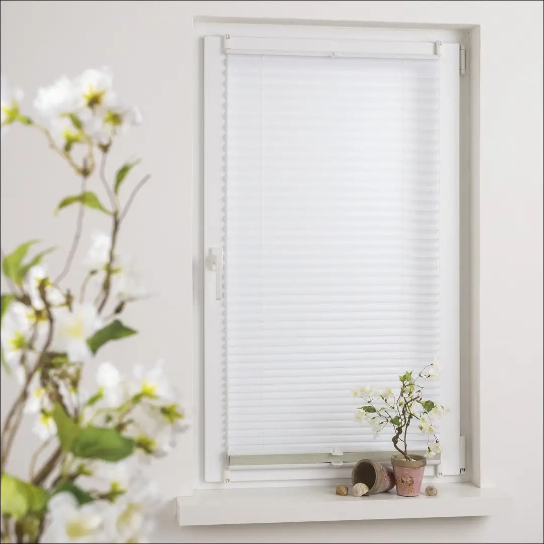 Plisuota žaliuzė DI11990 - €19 Save 50% __label:Pristatymas 1-2 d.d., color-balta, color-smelio, material-poliesteris,
