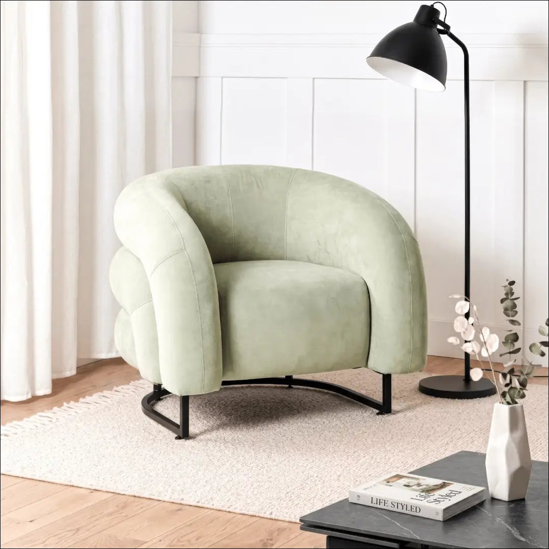 Poilsio fotelis mėtų spalvos aksomas TE2472 - €290 Save 15% __label:Pristatymas 5-14 d.d., Newelite Naujausi produktai