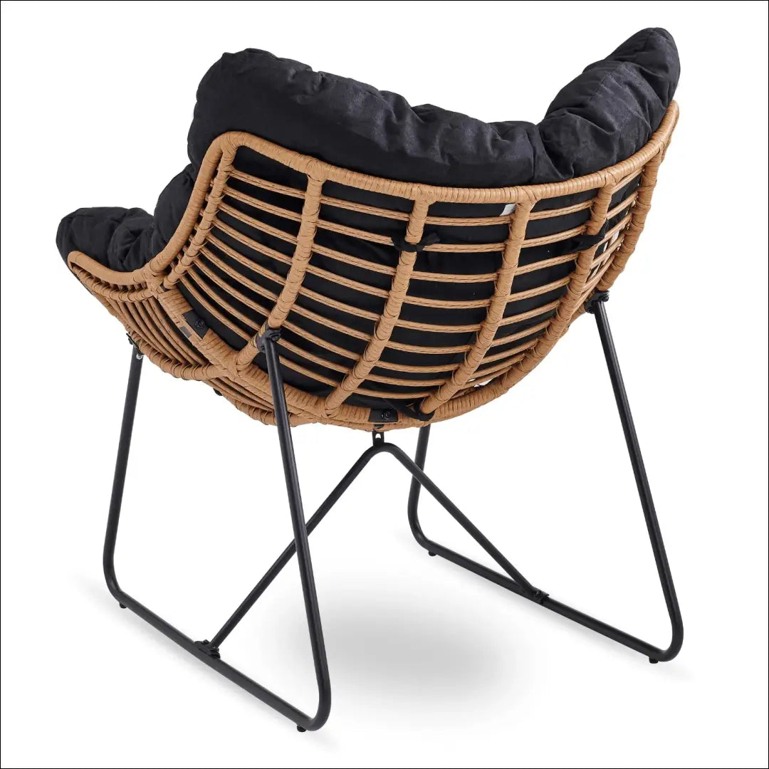 Poilsio fotelis su audiniu juodos spalvos TE567 - €171 Save 15% 100-200, __label:Pristatymas 5-14 d.d., elite, Fotele