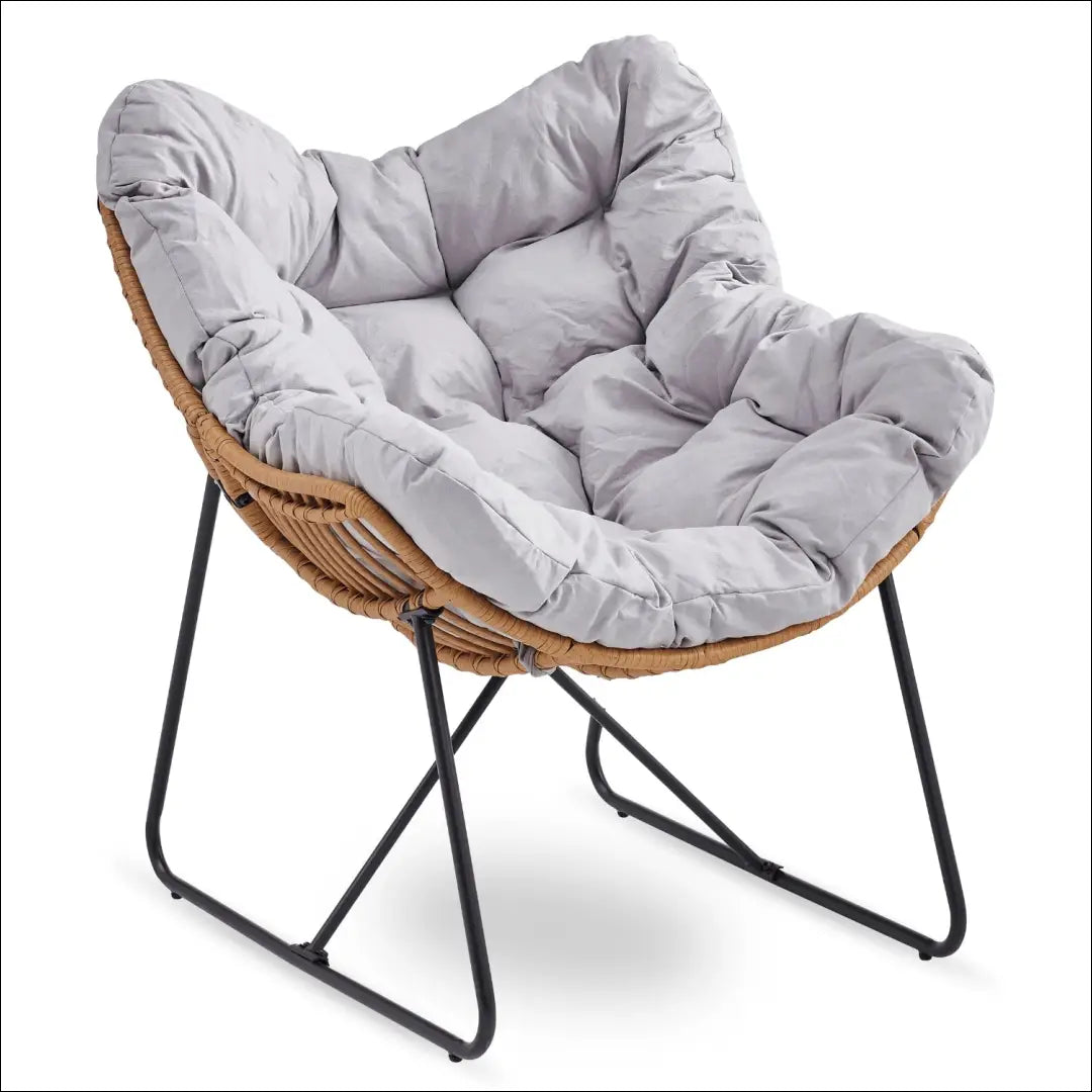 Poilsio fotelis su audiniu pilkos spalvos TE568 - €171 Save 15% 100-200, __label:Pristatymas 5-14 d.d., elite, Fotele