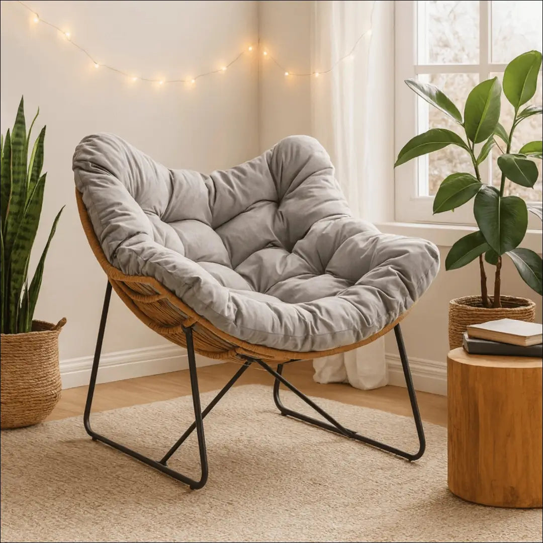 Poilsio fotelis su audiniu pilkos spalvos TE568 - €171 Save 15% 100-200, __label:Pristatymas 5-14 d.d., elite, Fotele