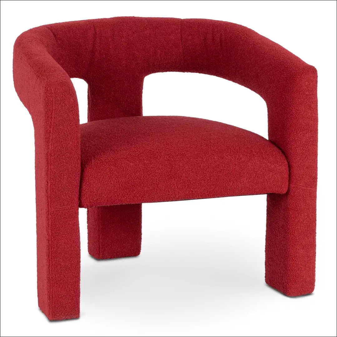 Poilsio fotelis su buklė audinio audiniu bordo spalvos TE1053 - €192 Save 15% 100-200, __label:Pristatymas 5-14 d.d.,