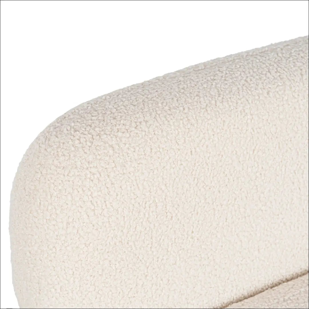 Poilsio fotelis su buklė audinio audiniu kreminės spalvos TE1150 - €154 Save 15% 100-200, __label:Pristatymas 5-14