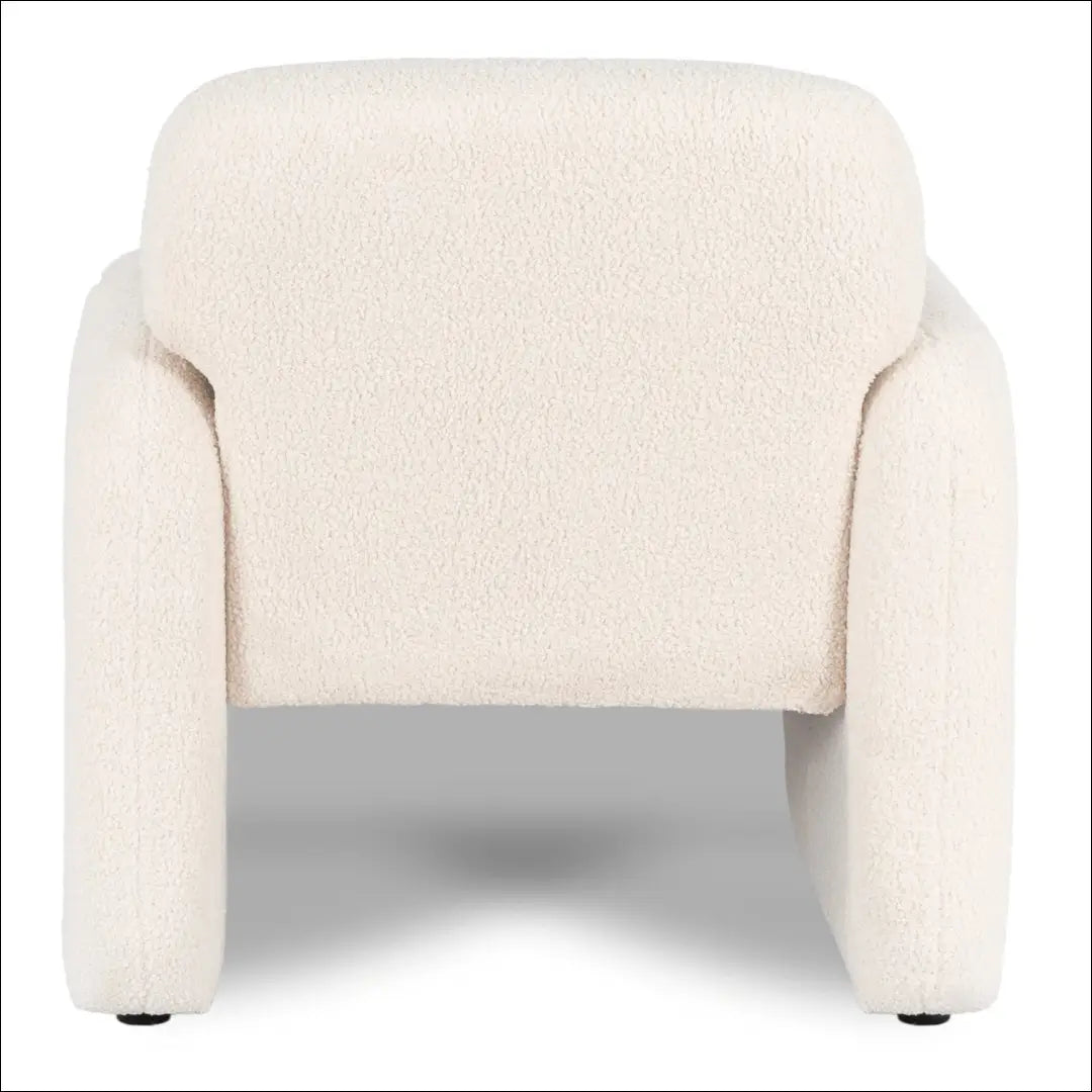 Poilsio fotelis su buklė audinio audiniu kreminės spalvos TE1150 - €154 Save 15% 100-200, __label:Pristatymas 5-14