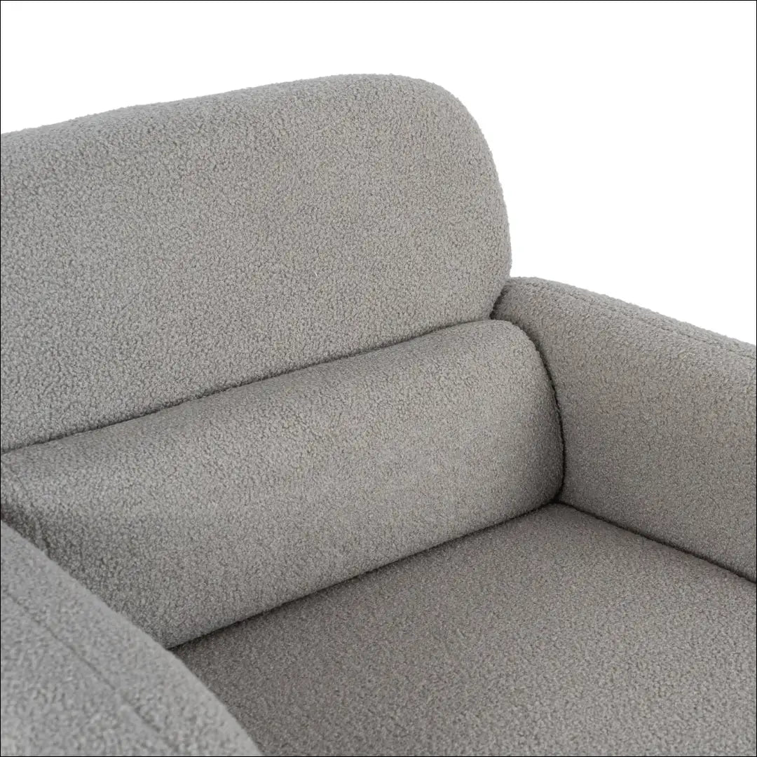 Poilsio fotelis su buklė audinio audiniu pilkos spalvos TE1149 - €160 Save 15% 100-200, __label:Pristatymas 5-14 d.d.,