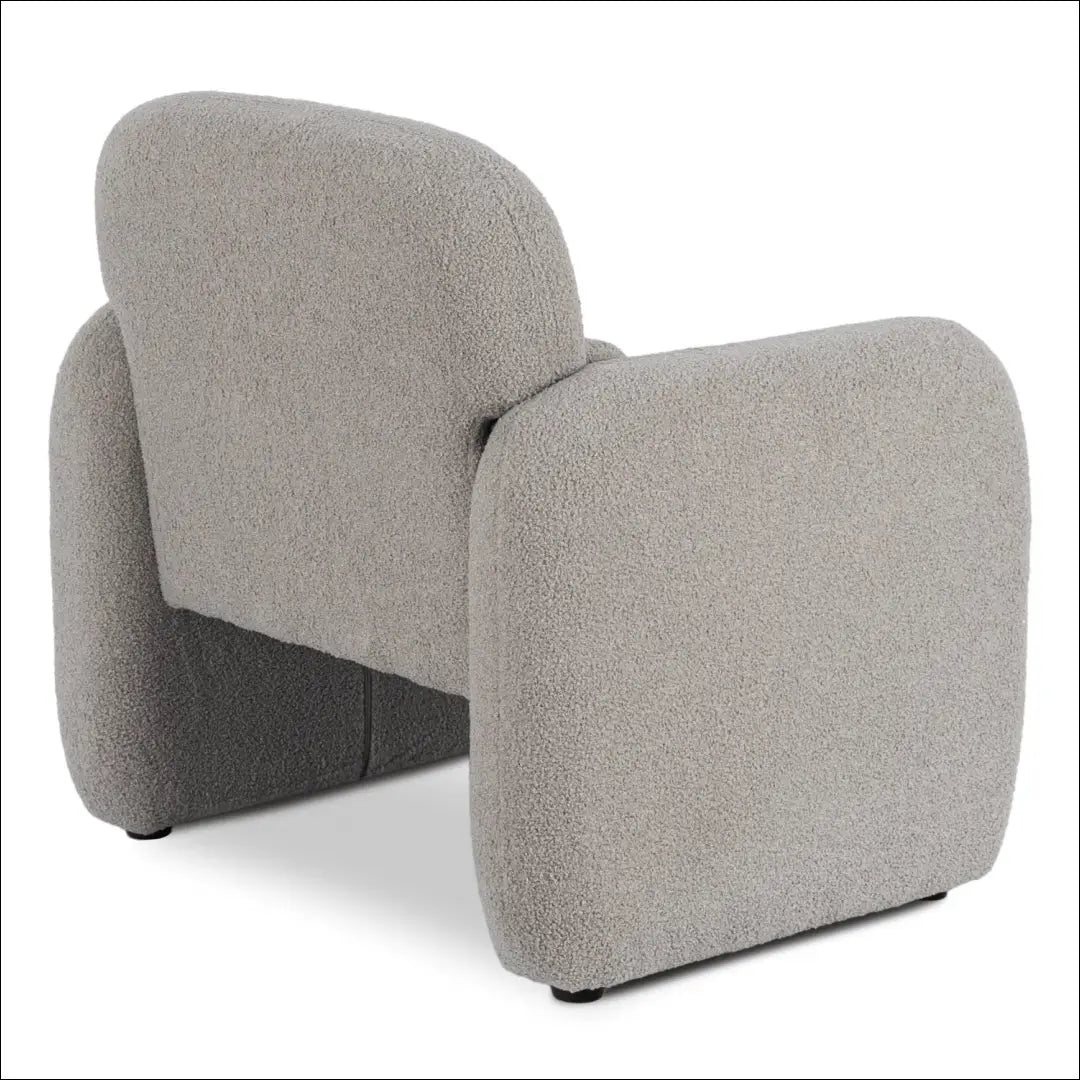 Poilsio fotelis su buklė audinio audiniu pilkos spalvos TE1149 - €160 Save 15% 100-200, __label:Pristatymas 5-14 d.d.,