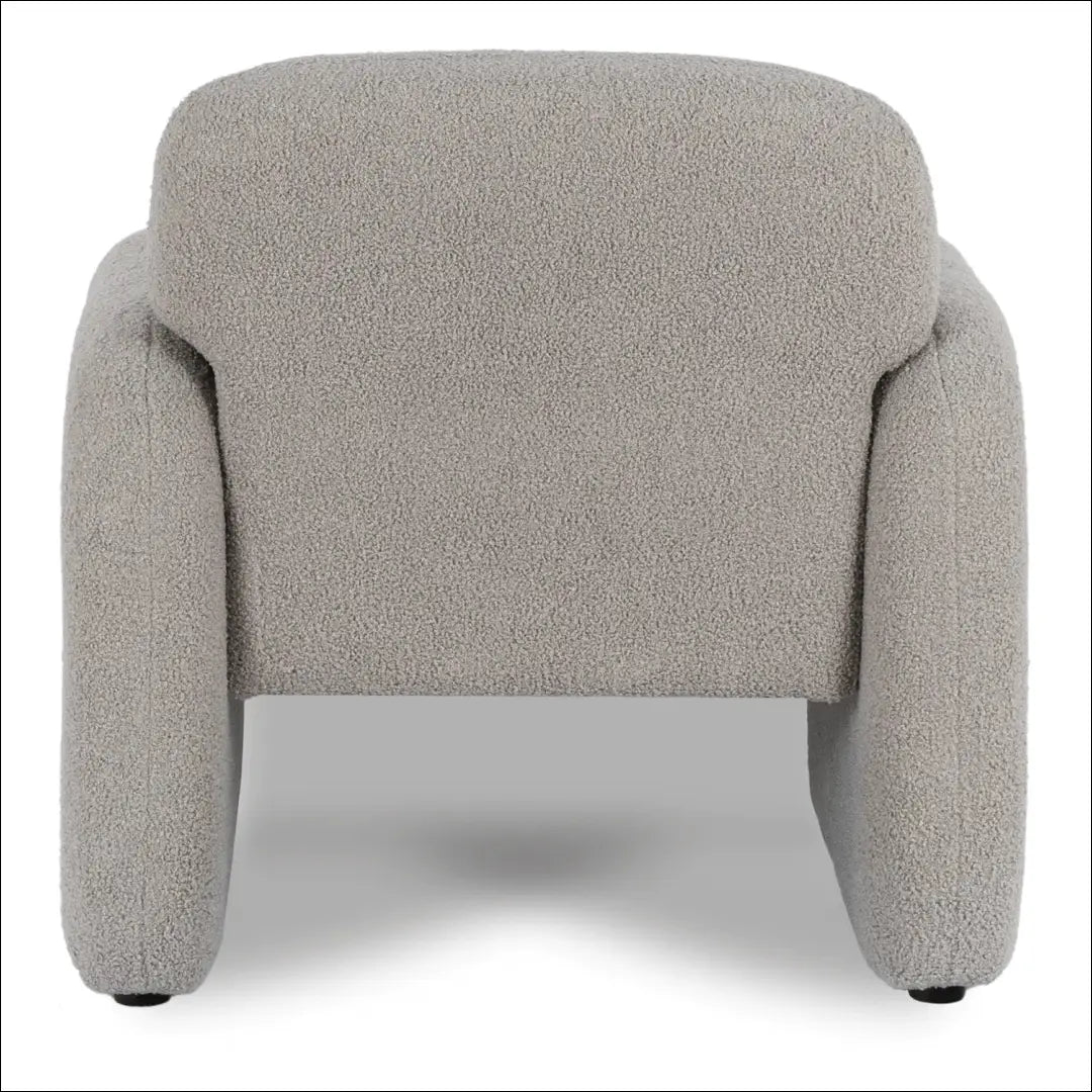 Poilsio fotelis su buklė audinio audiniu pilkos spalvos TE1149 - €160 Save 15% 100-200, __label:Pristatymas 5-14 d.d.,