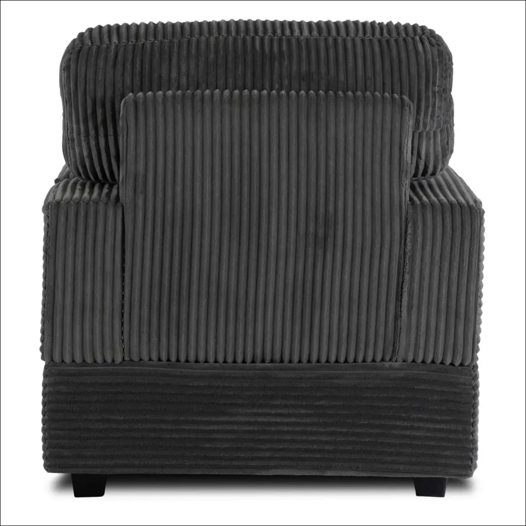 Poilsio fotelis su korduro audiniu pilkos spalvos TE515 - €330 Save 15% __label:Pristatymas 5-14 d.d., elite, Fotele