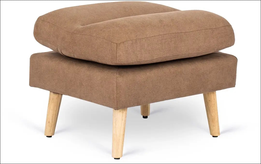 Poilsio fotelis su pakoju ir audinio audiniu rudos spalvos TE056 - €258 Save 15% __label:Pristatymas 5-14 d.d., elite,