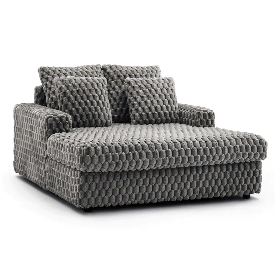 Poilsio fotelis su pliušinio audinio audiniu pilkos spalvos TE476 - €445 Save 15% __label:Pristatymas 5-14 d.d., elite,