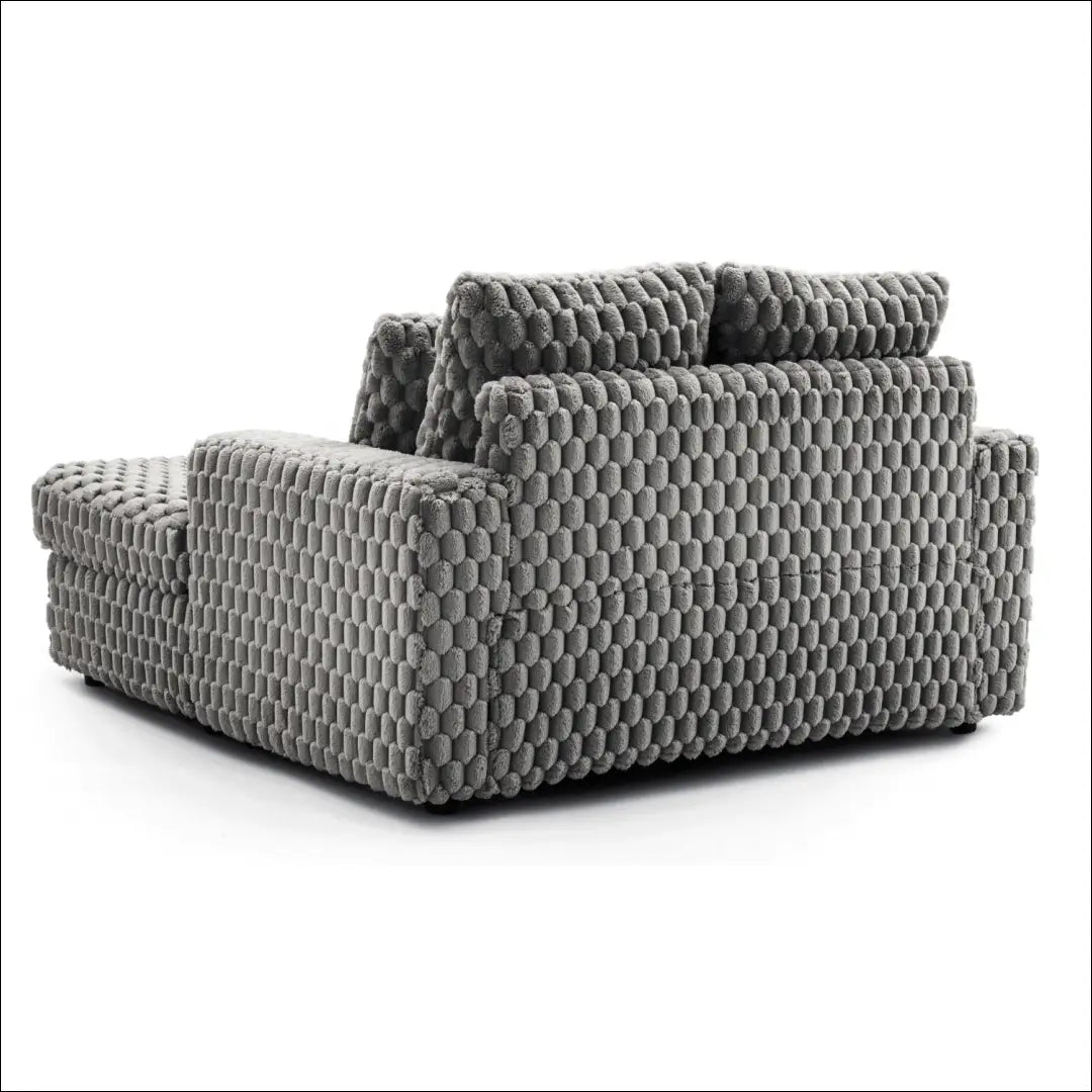 Poilsio fotelis su pliušinio audinio audiniu pilkos spalvos TE476 - €445 Save 15% __label:Pristatymas 5-14 d.d., elite,