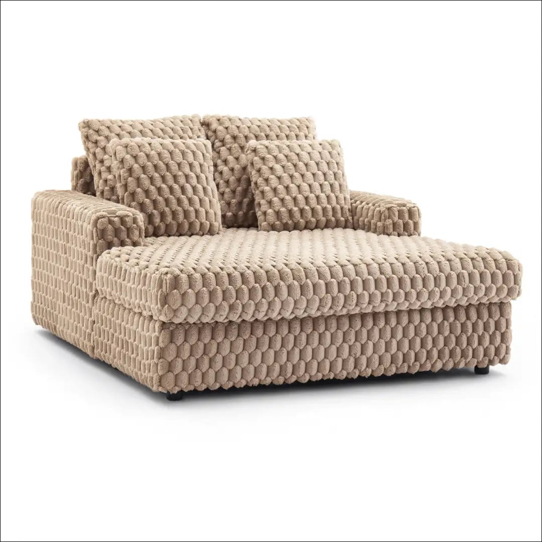 Poilsio fotelis su pliušinio audinio audiniu rudos spalvos TE475 - €445 Save 15% __label:Pristatymas 5-14 d.d., elite,