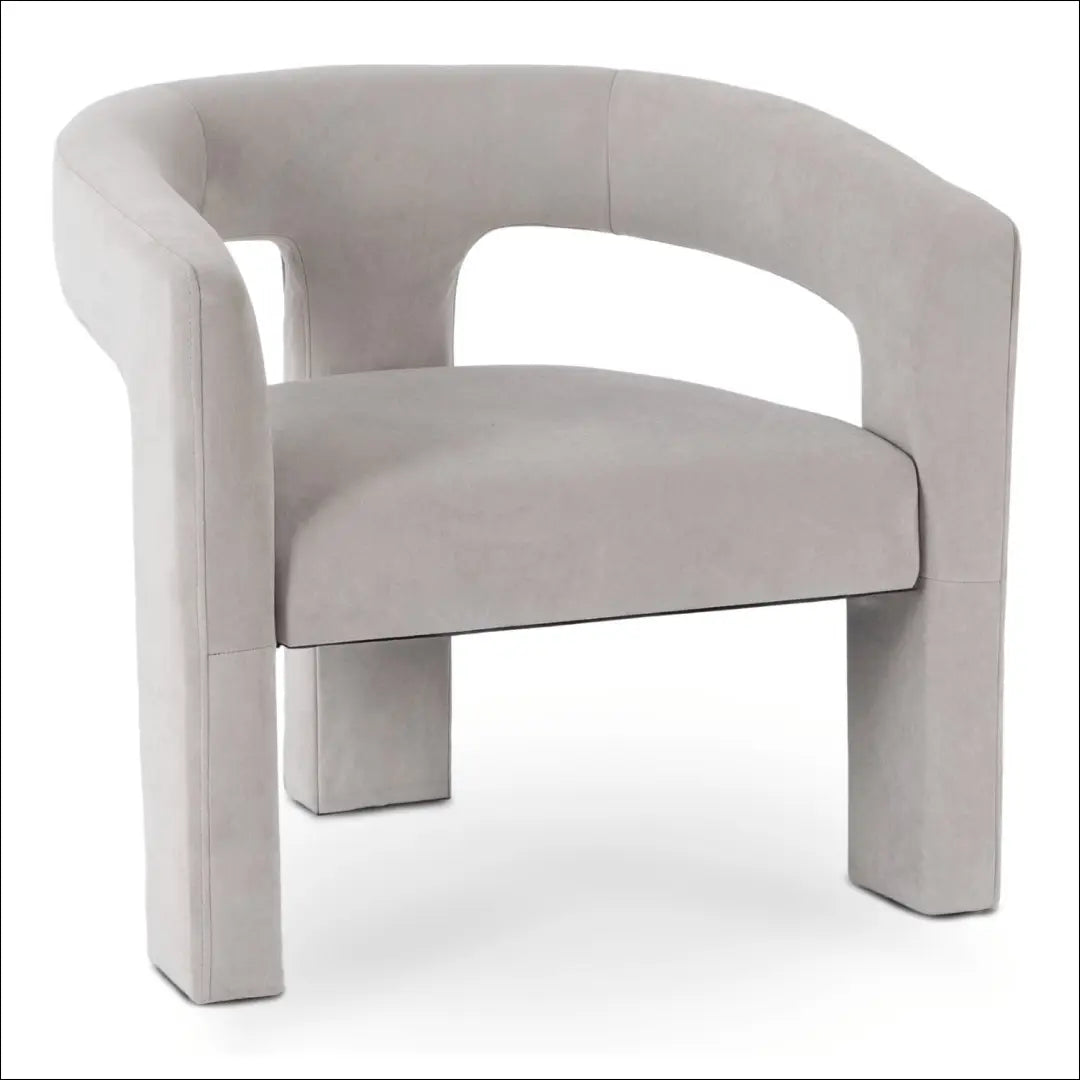 Poilsio fotelis su veliūro audiniu pilkos spalvos TE1037 - €192 Save 15% 100-200, __label:Pristatymas 5-14 d.d., elite,