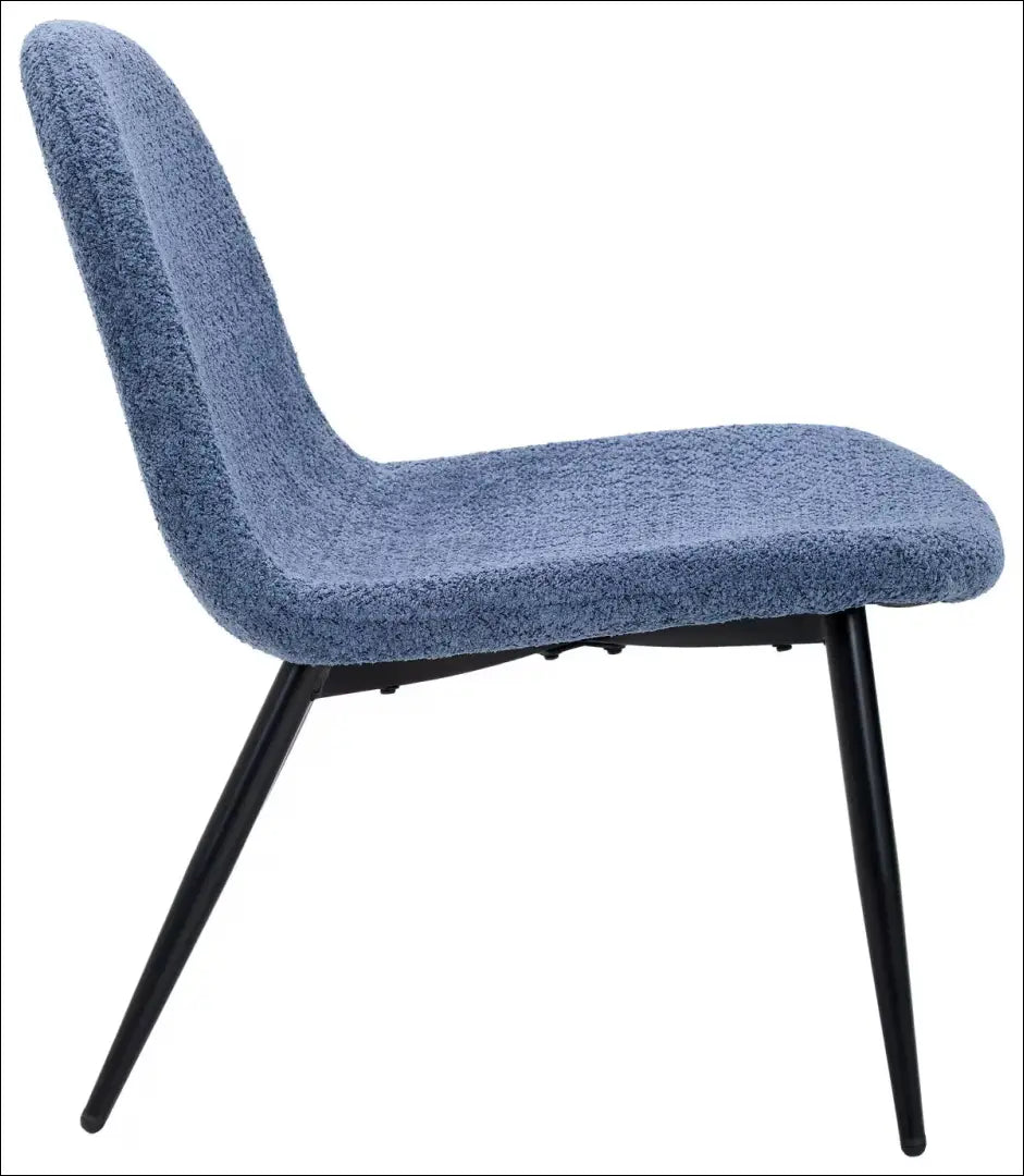 Poilsio krėslas MI1002 - €34 Save 50% 25-50, __label:Pristatymas 1-2 d.d., boucle, color-melyna, foteliai Dining Chairs