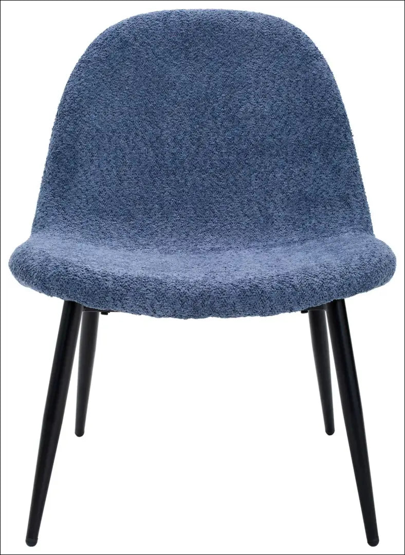 Poilsio krėslas MI1002 - €34 Save 50% 25-50, __label:Pristatymas 1-2 d.d., boucle, color-melyna, foteliai Dining Chairs