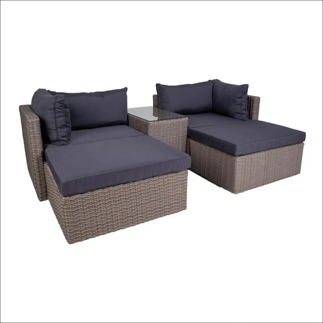 Poliratano lauko baldų komplektas pilkas RD1116 - €765 Save 15% __label:Pristatymas 5-14 d.d., Loungeset, nordic,