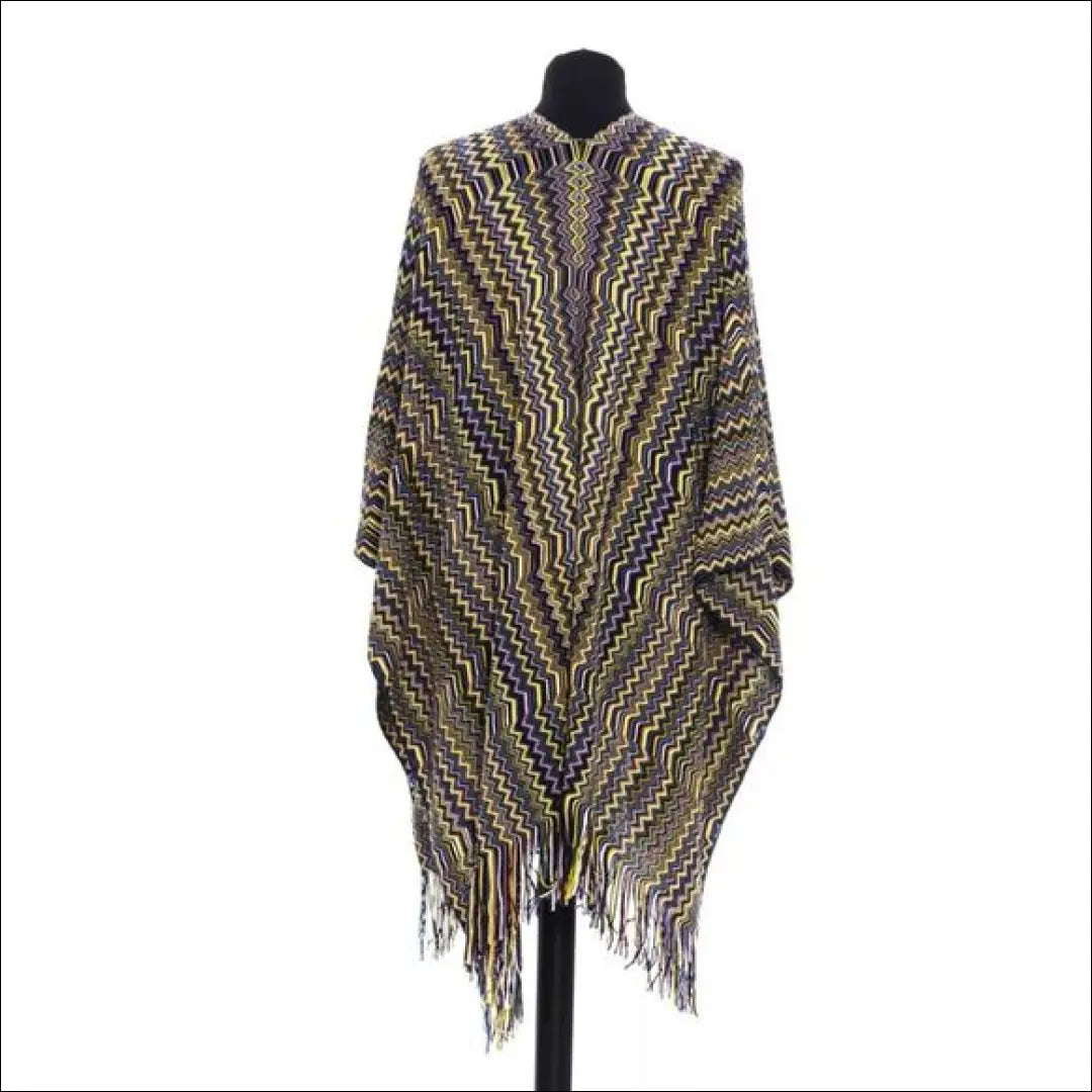 Pončas “Missoni” DR101 - €135 Save 50% 100-200, __label:Pristatymas 1-2 d.d., color-marga, color-margas, drabuziai €100