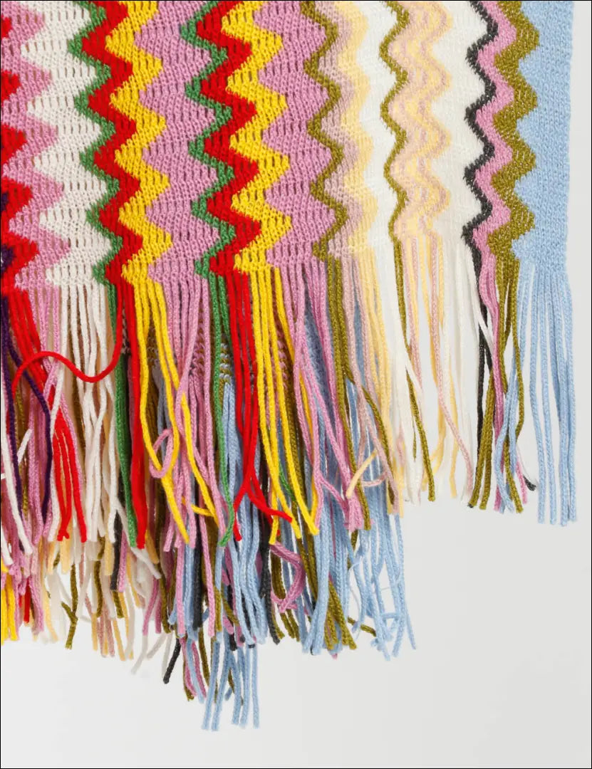 Pončas su kutais ’Missoni’ DR006 - €92 Save 50% 50-100, __label:Pristatymas 1-2 d.d., color-marga, color-margas,