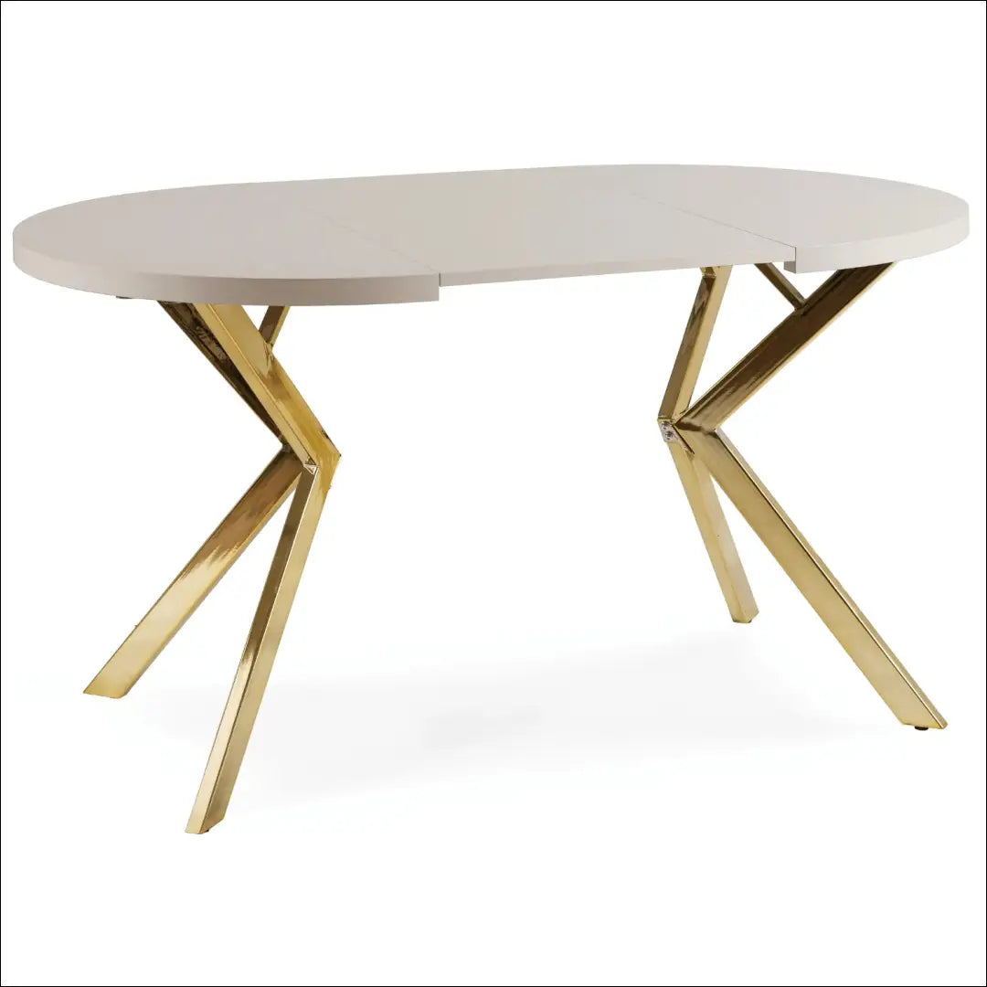 Prailginamas stalas iš laminuotos medžio drožlių plokštės auksinės spalvos / kašmyro 80-160 cm TE755 - €334 Save 15%