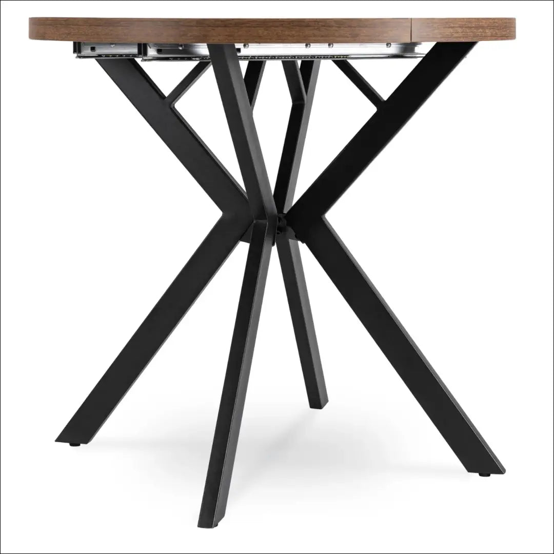 Prailginamas stalas iš laminuotos medžio drožlių plokštės juodos spalvos / ąžuolo 80-160 cm TE525 - €319 Save 15%