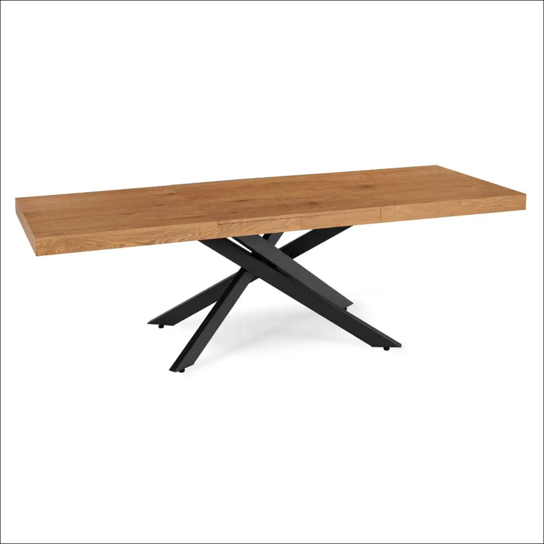 Prailginamas stalas iš MDF juodos spalvos / ąžuolo 160-240 cm TE909 - €410 Save 15% __label:Pristatymas 5-14 d.d.,