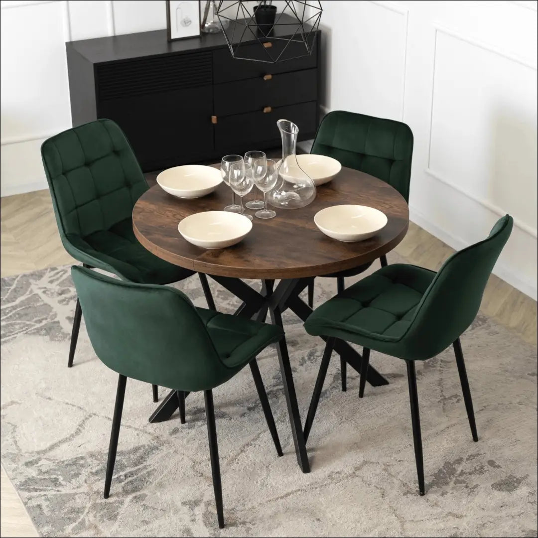 Prailginamas stalas iš MDF juodos spalvos / ąžuolo 90-190 cm TE528 - €338 Save 15% __label:Pristatymas 5-14 d.d.,