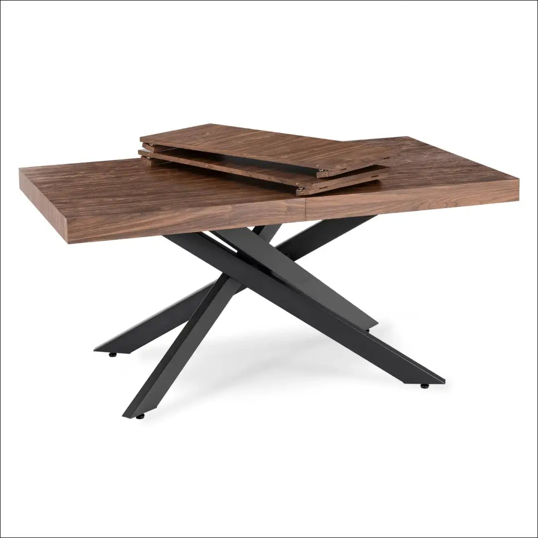 Prailginamas stalas iš MDF juodos spalvos / riešuto 160-240 cm TE910 - €423 Save 15% __label:Pristatymas 5-14 d.d.,