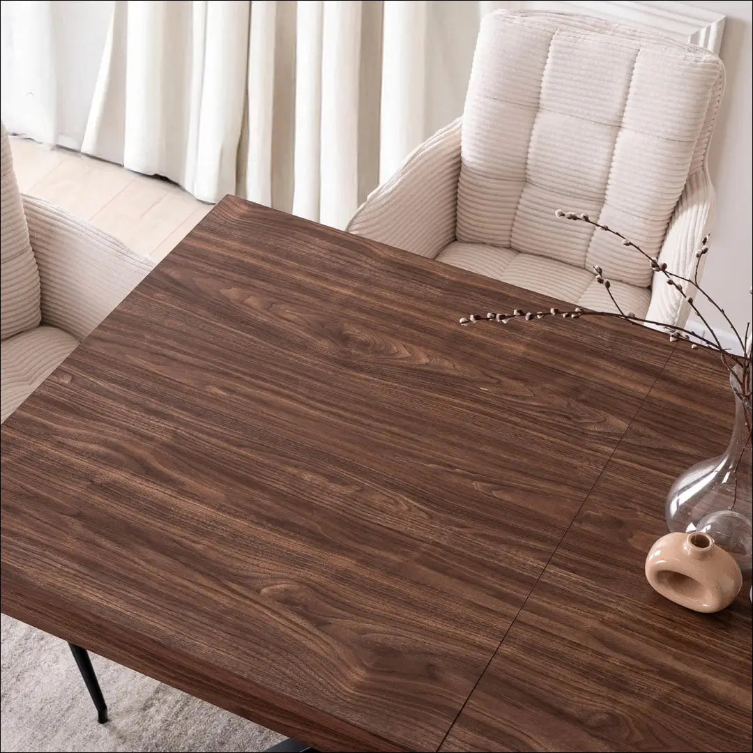 Prailginamas stalas iš MDF juodos spalvos / riešuto 160-240 cm TE910 - €423 Save 15% __label:Pristatymas 5-14 d.d.,