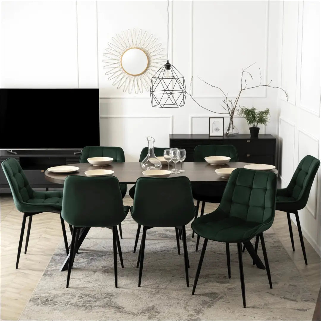 Prailginamas stalas iš MDF juodos spalvos / riešuto 90-190 cm TE596 - €338 Save 15% __label:Pristatymas 5-14 d.d.,