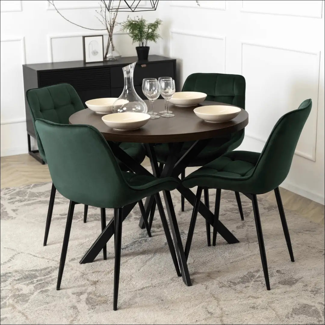 Prailginamas stalas iš MDF juodos spalvos / riešuto 90-190 cm TE596 - €338 Save 15% __label:Pristatymas 5-14 d.d.,