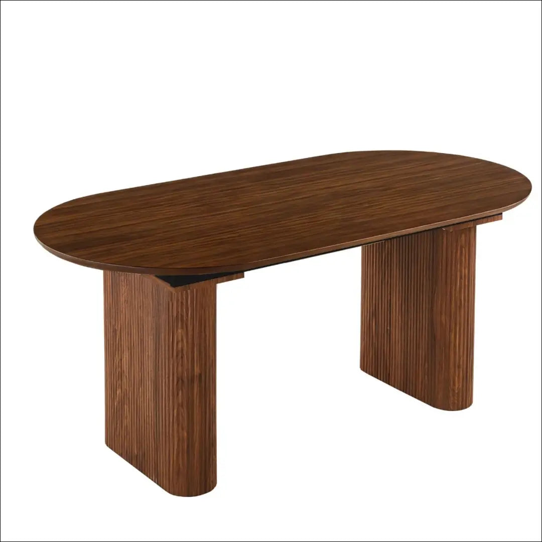 Prailginamas stalas iš MDF riešuto spalvos 180-220 cm TE1122 - €507 Save 15% __label:Pristatymas 5-14 d.d., elite,