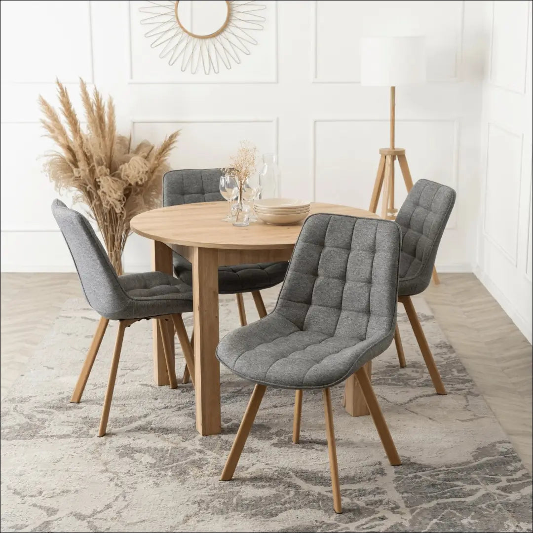 Prailginamas stalas iš medžio drožlių plokštės ąžuolo spalvos 102-142 cm TE1015 - €182 Save 15% 100-200,